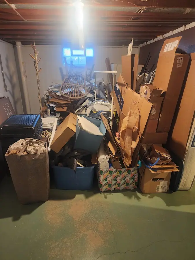 Roll-off dumpster container at job site for Roll Off Dumpster Rental in Farm Loop